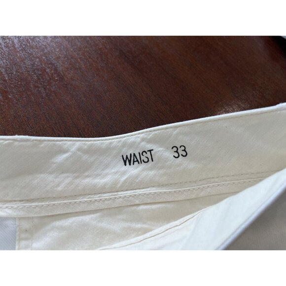 NWT J Crew Mens 33 White Wallace & Barnes 8" Pleated Cutoff Chino Shorts $129 - Picture 6 of 12